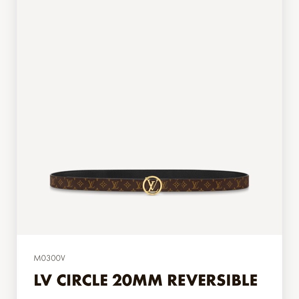 LV Circle belt 85CM